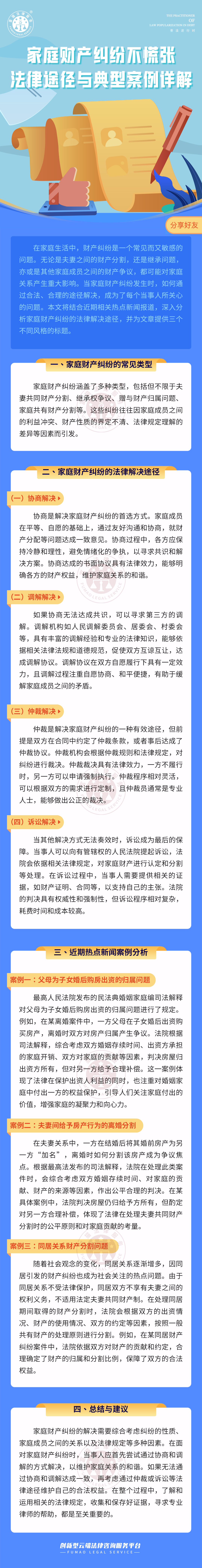 富貓法務：家庭財產糾紛不慌張，法律途徑與典型案例詳解