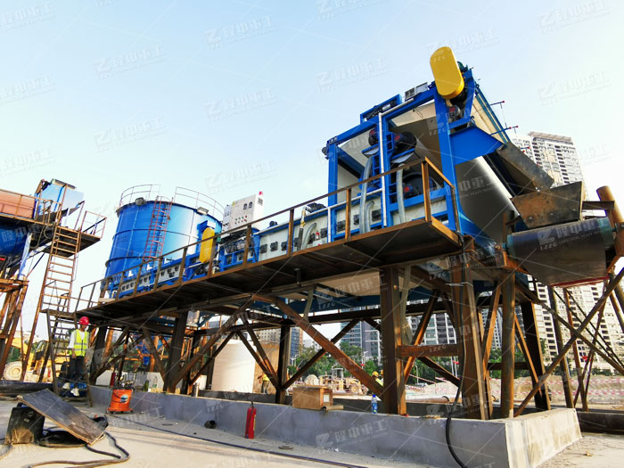 經洗沙機清洗后的沙子可用細沙回收機進行分離回收